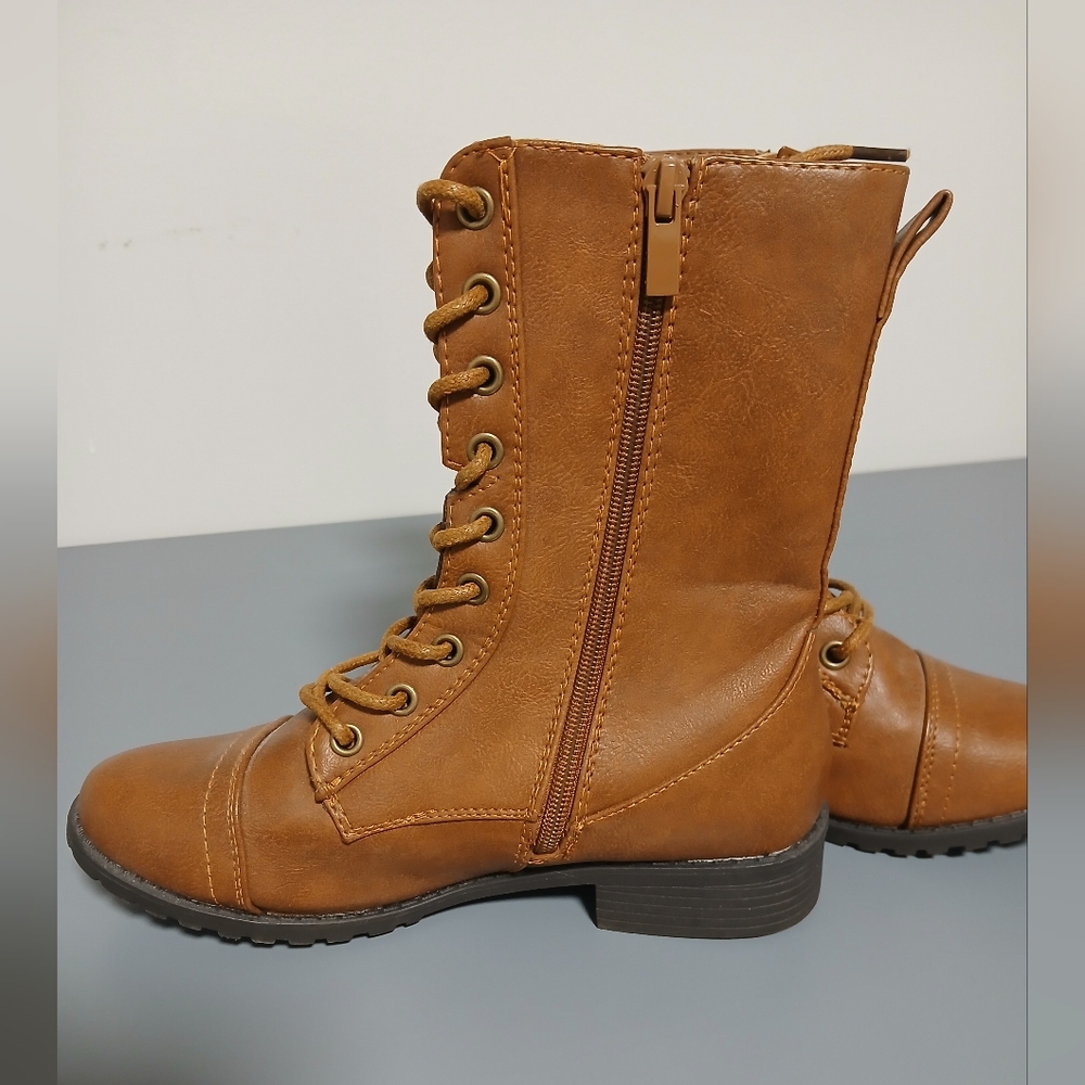 Forever 21 Tan Combat Boots - Picture 3 of 4
